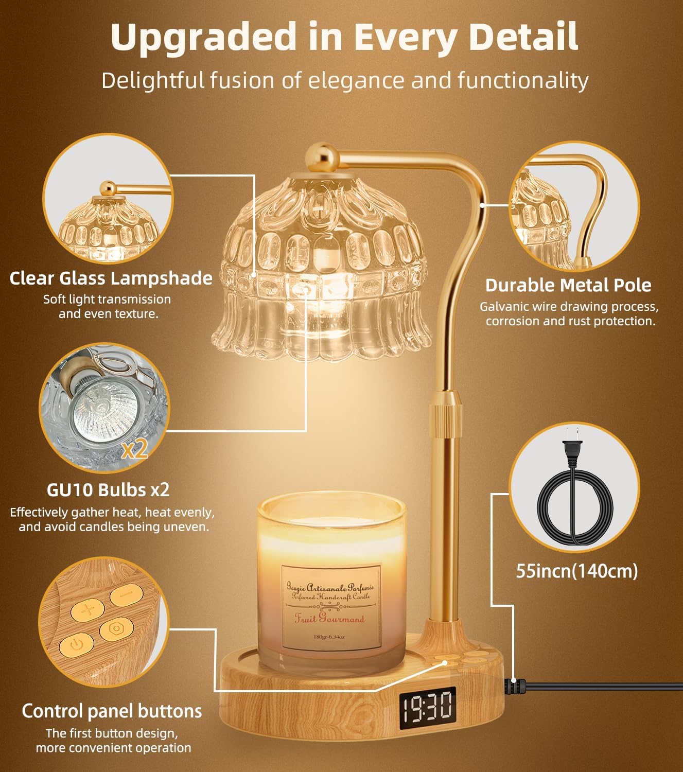 Smart Candle Warmer Lamp